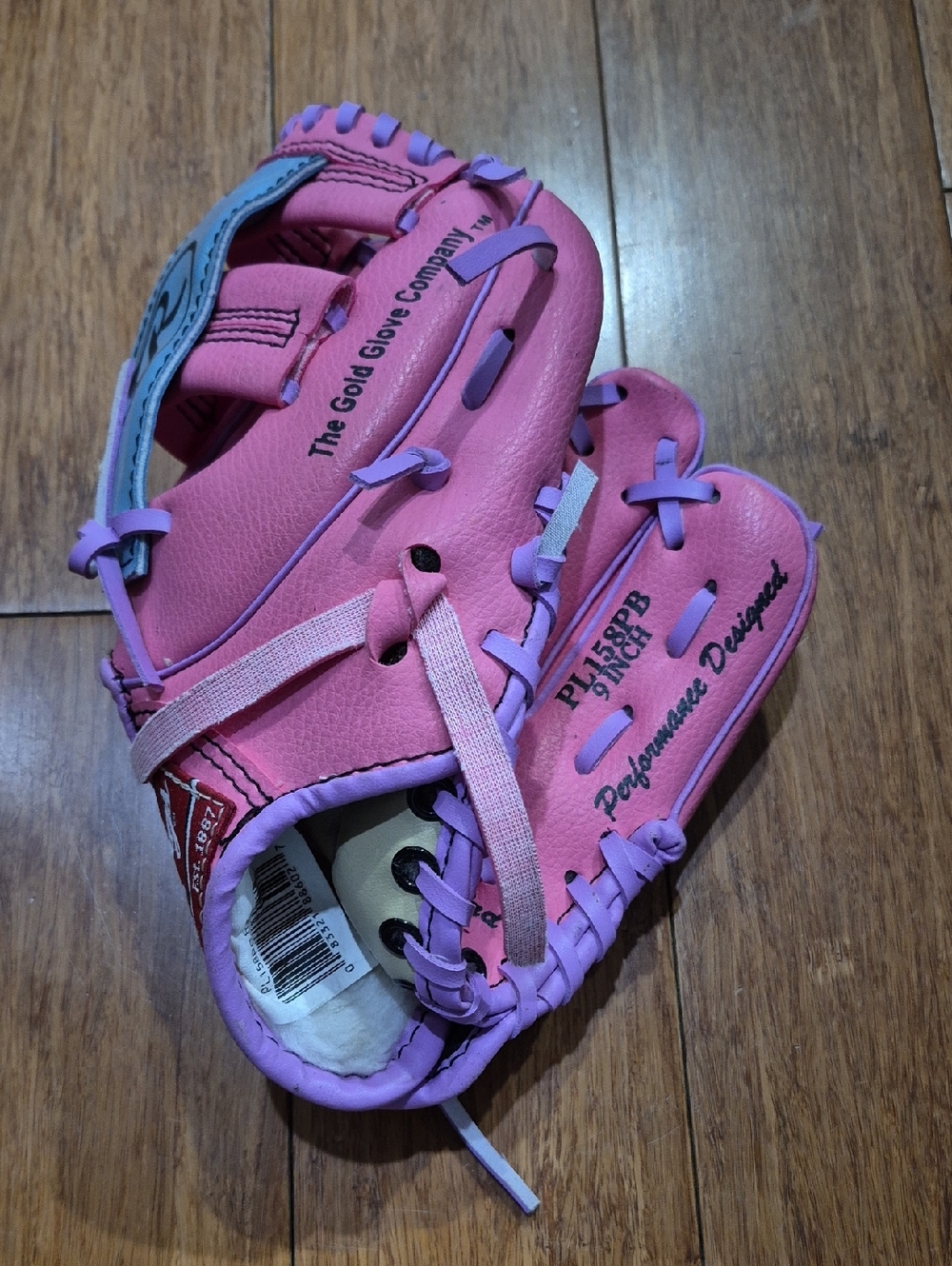 Rawlings Pink, Aqua and Lavender Girls Glove - Like New
